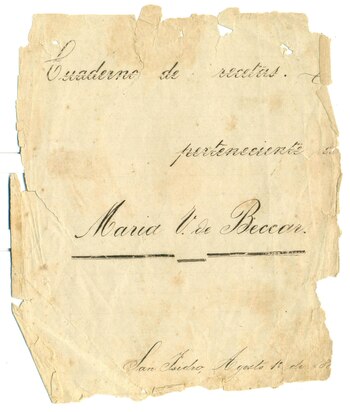 El manuscrito encontrado, que data