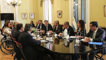 El presidente Mauricio Macri junto