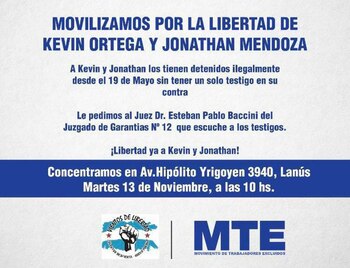 Afiche de la convocatoria para