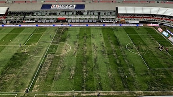 La cancha del Estadio Azteca
