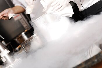 La utilización de nitrógeno líquido