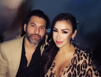 Laura Ávila y su esposo