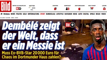 Ousmane Dembélé recibió una fuerte