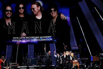 Integrantes del grupo mexicano Maná