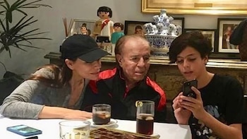 Zulemita junto a su padre