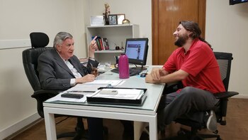 Ambos dirigentes coincidieron en avanzar