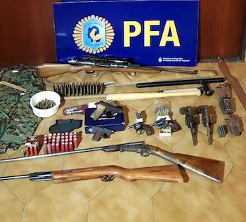 Las armas que encontró la