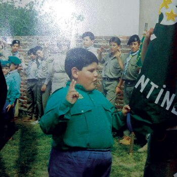 A los diez, cuando era