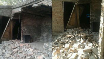 Así quedó la casa de