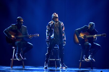 Ozuna, quien se presentó en