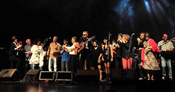 Todos los artistas que estuvieron presente en el teatro La Ópera