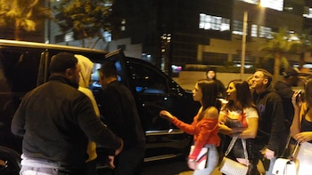 Cuatro jóvenes se subieron a