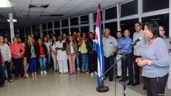 El primer grupo de médicos