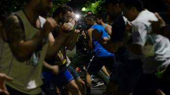 Clase abierta de box en