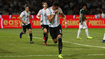 Ramiro Funes Mori festeja el