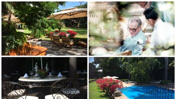 Platos bañados en oro, lujosa