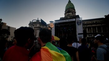 Cerca de las 19.30, en la Plaza del Congreso, se leyó el documento oficial