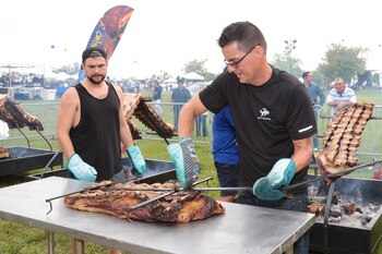 La carne se cortó al