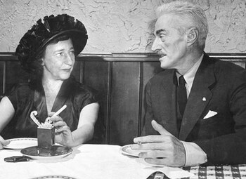 Lillian Hellman y Dashiell Hammett,