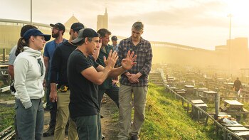 Ben Stiller dirge una escena