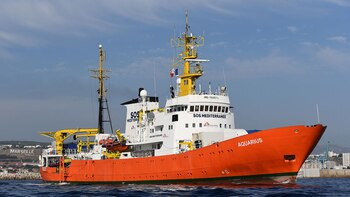 El barco Aquarius (BORIS HORVAT