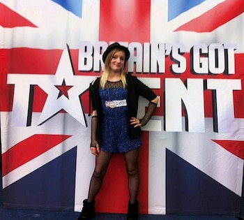 Trixie Hart, cuando concursó para participar en Britain’s Got Talent