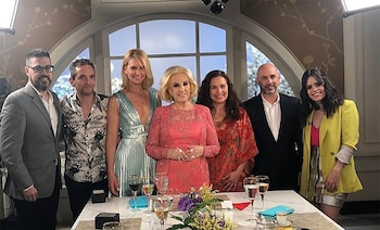 Mirtha Legrand con Valeria Mazza,