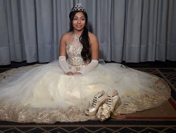 Naomi, en el festejo de