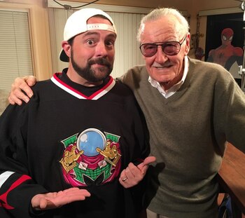 Kevin Smith y Stan Lee