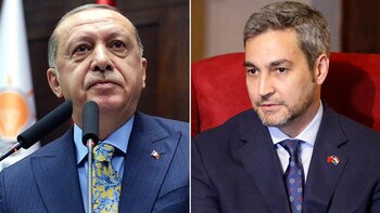 Recep Erdogan y Mario Abdo