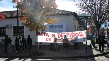Los trabajadores realizaron varias manifestaciones
