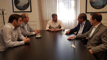 En su despacho, Marcos Peña