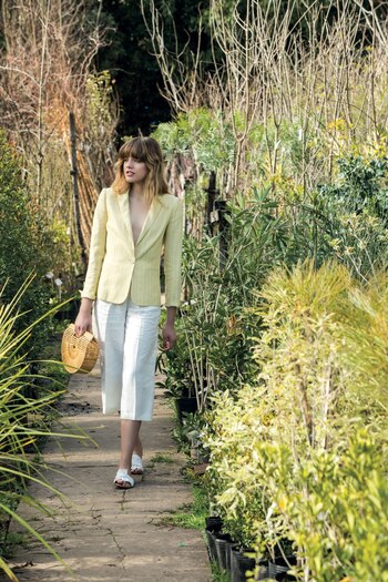 Blazer a rayas (Garófalo), pantacourt