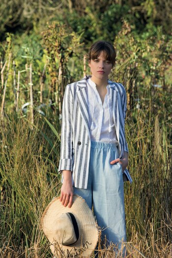 Blazer a rayas (Garófalo), camisa