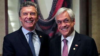 Los presidentes Sebastián Piñera y