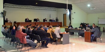 Jueces y acusados del caso