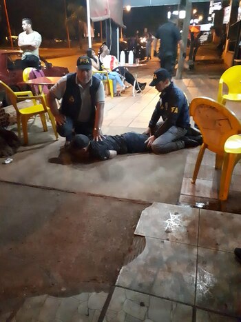 El momento de la detención