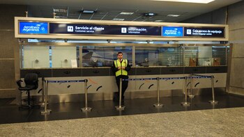 Aeroparque, durante uno de los