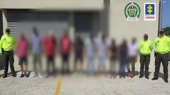 En total fueron capturadas 12