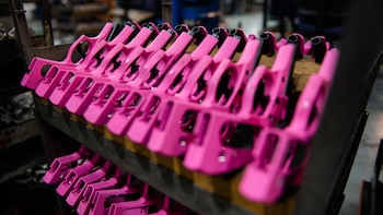 Pistolas rosas, una rareza para