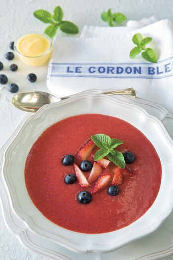 Sopa de frutillas