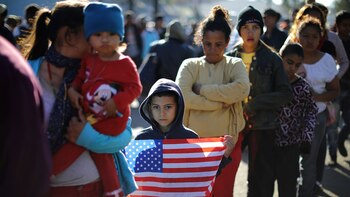 Migrantes en Tijuana (REUTERS/Lucy Nicholson)