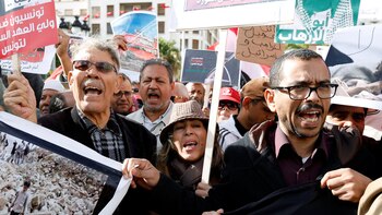 Protestas en Túnez contra Mohamed