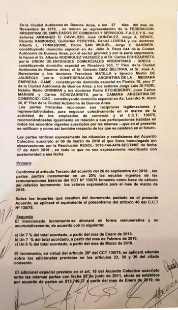 Texto del acuerdo (primera parte)