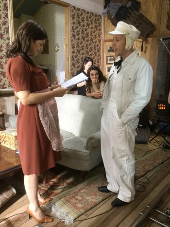 Una de las escenas de “Sola” con Araceli González