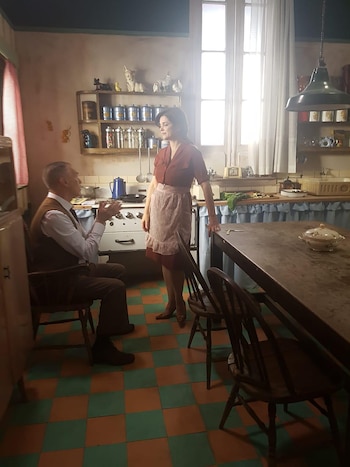 Araceli con Miguel Ángel Solá,