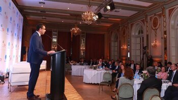 Guido Sandleris, anoche, en el