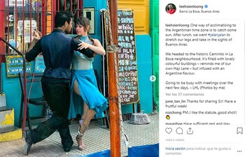 En su cuenta de Instagram