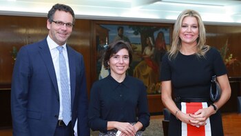 Guido Sandleris con Maxima Zorreguieta