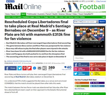 La reprogramada final de la